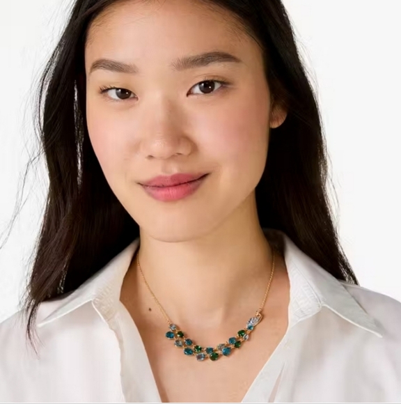 Kate Spade Perfect Plume Peacock 🦚 Necklace - Picture 2 of 4